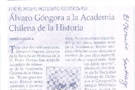 Álvaro Góngora a la Academia Chilena de la Historia