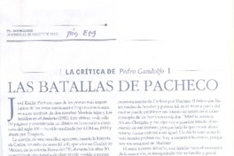 Las batallas de Pacheco