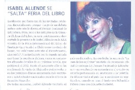 Isabel Allende se "salta" feria del libro