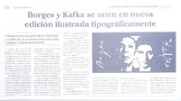 Borges y Kafka se unen en nueva edición ilustrada tipográficamente