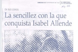La Sencillez con la que conquista Isabel Allende