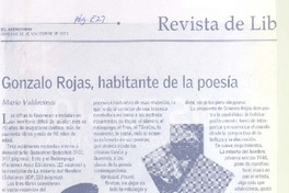 Gonzalo Rojas, habitante de la poesía