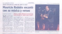 Mauricio Redolés encantó con su música y versos