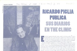 Ricardo Piglia publica sus diarios en The Clinic