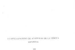 Cuarto Congreso de Academias de la Lengua Española.  [artículo]