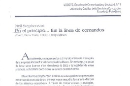 En el principio... fue la línea de comandos  [artículo] Javier Martínez Ortíz.