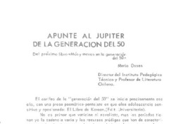Apunte al jupiter de la generación del 50  [artículo] Nemesio García.