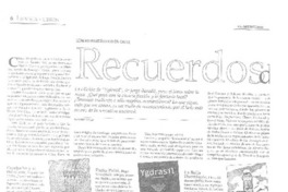 Recuerdos del futuro  [artículo] Francisco Ortega