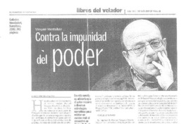Contra la impunidad del poder  [artículo] Marco Antonio Campos.