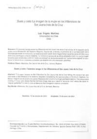 Suelo y cielo: La imagen de la mujer en los Villancicos de Sor Juana Inés de la Cruz  [artículo]Luz Angela Martínez.