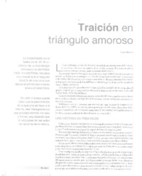 Traición en triángulo amoroso  [artículo] Virginia Rioseco.