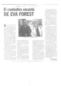 El combativo encanto de Eva Forest  [artículo] José Steinsleger.