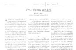 1942: Neruda en Cuba  [artículo]Angel Augier.