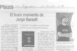 El buen momento de Jorge Baradit (entrevista)  [artículo].