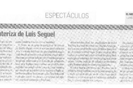 La novela fronteriza de Luis Seguel  [artículo] Daniel Rojas Pachas.
