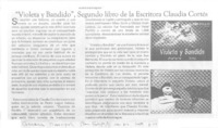 "Violeta y Bandido", segundo libro de la escritora Claudia Cortés  [artículo].