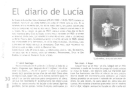 El diario de Lucía  [artículo] Lucía Manterola González.