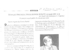 Manlio Argueta, desde donde se bate la mar del sur  [artículo] Guadi Calvo.