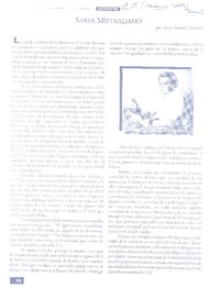Saber mistraliano  [artículo] Juan Antonio Massone.