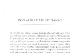 Don Alberto Blest Gana  [artículo] E. E.