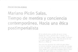 Tiempo de mentira y conciencia contamporánea  [artículo] Óscar Rivera-Rodas.