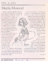 María Monvel  [artículo] Corusco.