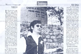 El paso de la heredera de Gabriela Mistral por el Valle de Elqui  [artículo] Armando Tapia Cortés.