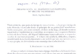 Presentación de Heródoto y lo insepulto  [artículo] María Angélica Illanes.