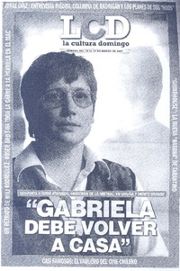 "Gabriela debe volver a casa..." [entrevista]  [artículo]Javier García.