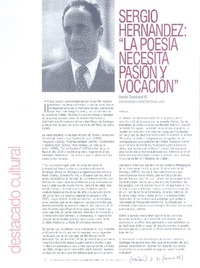 "La poesía necesita pasión y vocación" (entrevista)  [artículo] Daniel Sandoval M.