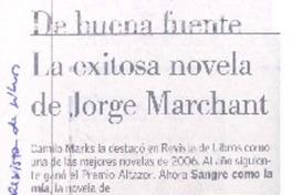 La Exitosa novela de Jorge Marchant  [artículo].