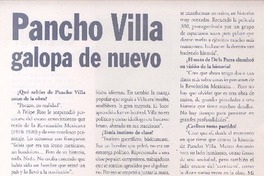 Pancho Villa galopa de nuevo (entrevista)  [artículo] Leopoldo Pulgar Ibarra.
