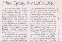 Jaime Eyzaguirre (1908-1968)  [artículo] Miguel Laborde.