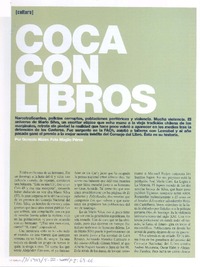 Coca con libros (entrevista)  [artículo] Gonzalo Maier.