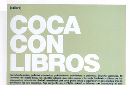 Coca con libros (entrevista)  [artículo] Gonzalo Maier.