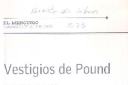 Vestigios de Pound  [artículo] Pedro Gandolfo.