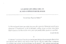 La crítica de Jorge Millas  [artículo] Maximiliano Figueroa Muñoz.