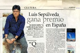 Luis Sepúlveda gana premio en España  [artículo] Magdalena Sallato M.