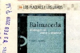 El día del suicidio de Balmaceda  [artículo] Fernanda Donoso.