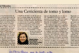 Una cenicienta de tomo y lomo  [artículo] Patricia Espinosa.