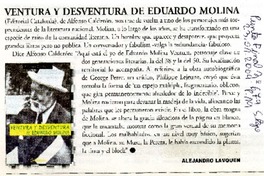 Ventura y desventura de Eduardo Molina.  [artículo]