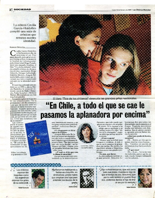 "En Chile, a todo el que se cae le pasamos la aplanadora por encima" [entrevista]  [artículo] Rodrigo Sepúlveda.