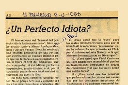 Un perfecto idiota?  [artículo] Carlos Alberto Montaner.