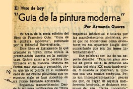 "Guía de la pintura moderna"  [artículo] Armando Guerra.