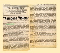 "Campaña Violeta"  [artículo] Fernando Abu-Kalil S.