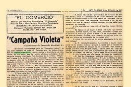 "Campaña Violeta"  [artículo] Fernando Abu-Kalil S.
