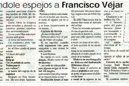 Buscándole espejos a Francisco Véjar  [artículo]Auxilio Lacouture.