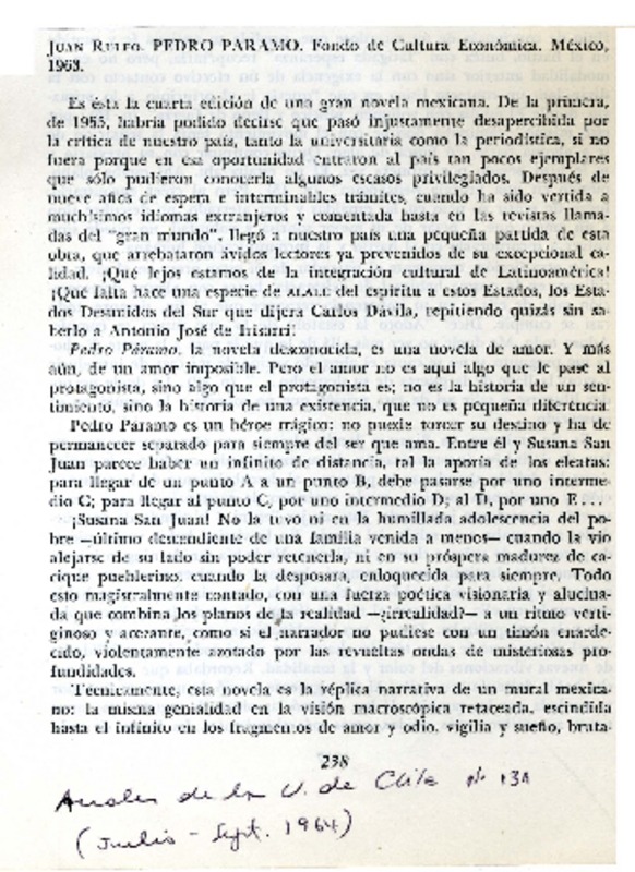 Pedro Páramo  [artículo] Norman Cortés.