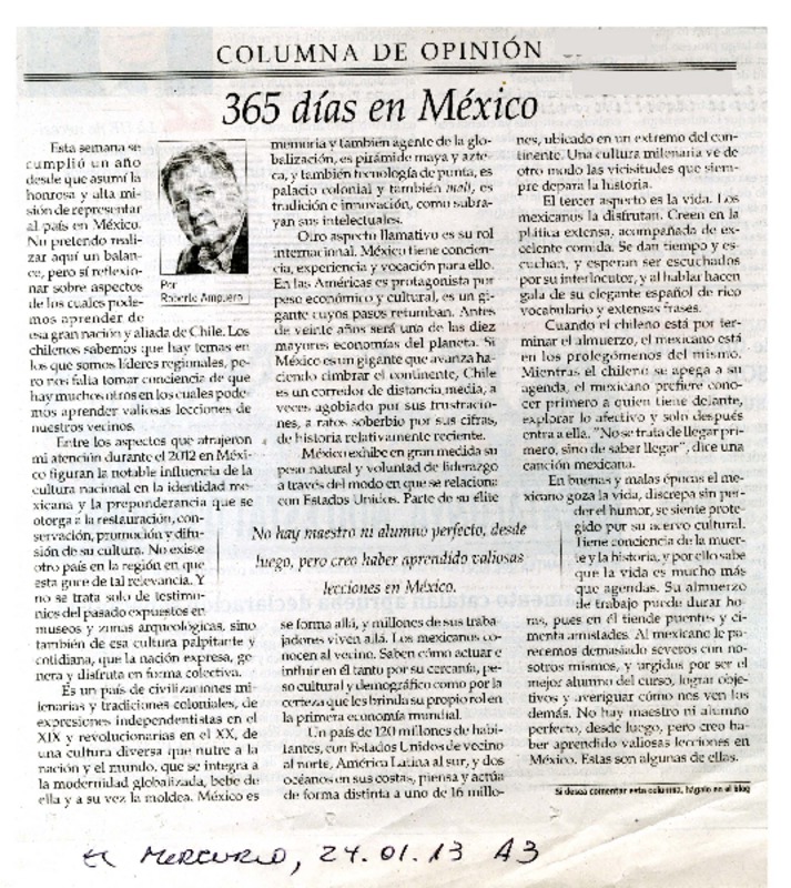 365 días en México.  [artículo]