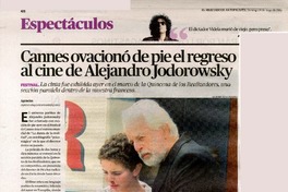 Cannes ovacionó de pie el regreso al cine de Alejandro Jodorowsky.  [artículo]
